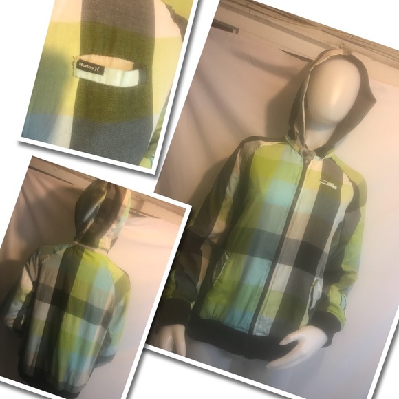 Hurley Jackets & Blazers - Hurley women’s plaid Jacket Large